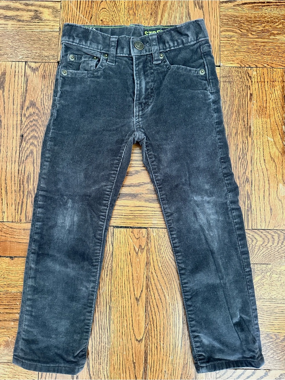 Boys 4T Gray Corduroy Slim Pants